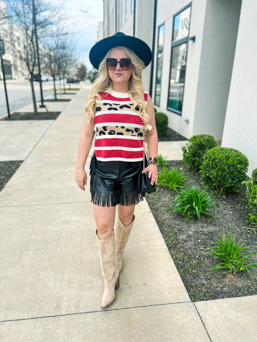 Black Fringe Shorts-Mainstrip