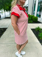 Red Striped She & Sky Dress