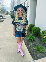 Rock N Roll Leopard Guitar Tee