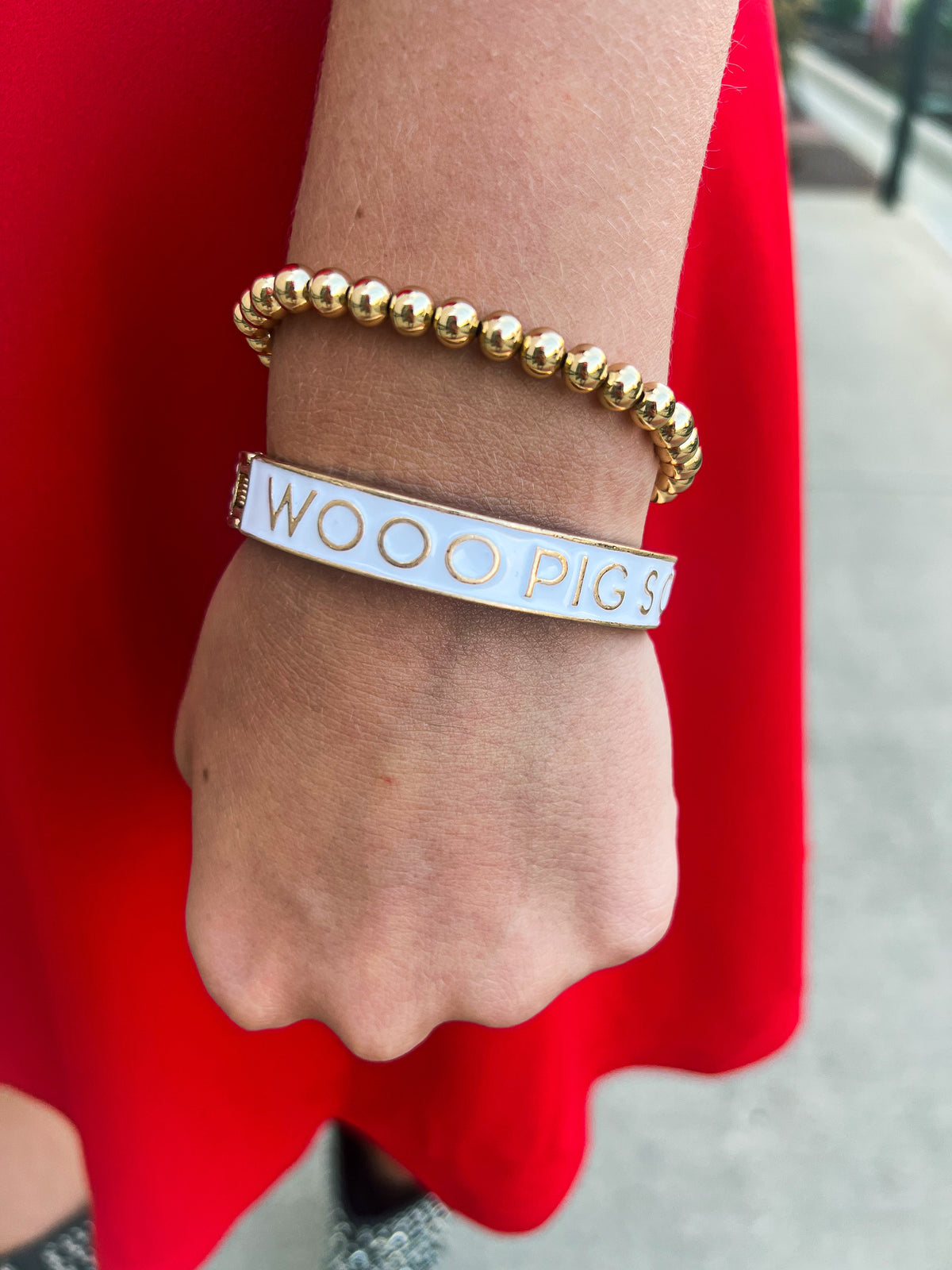 Wooo Pig Enamel Bangle
