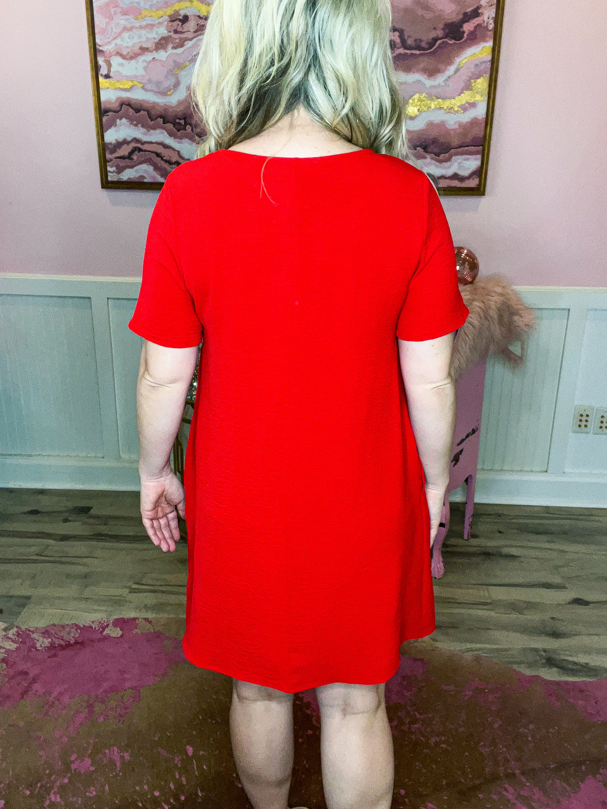 Red Pocket Dress