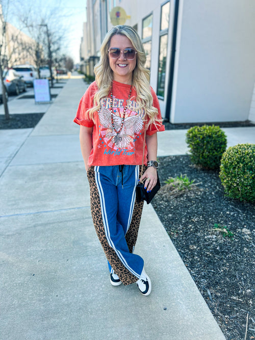 Bibi Leopard Denim Jeans