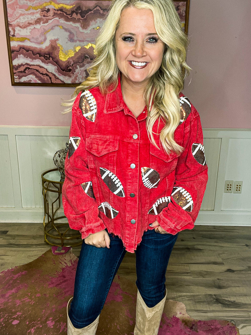 Red Football Jacket