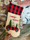 Christmas Truck Stocking