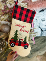 Christmas Truck Stocking