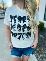 Black Bow Tee