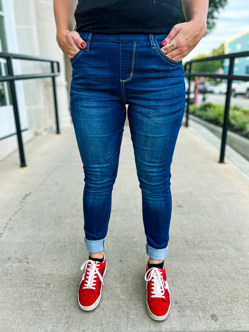 Pull On Skinny Jelly Jeans