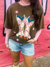 Boots N Bows Mineral Wash Tee
