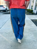 Bibi Leopard Denim Jeans