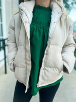 Creme Puffer Jacket