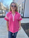 Pink French Terry Umgee Top
