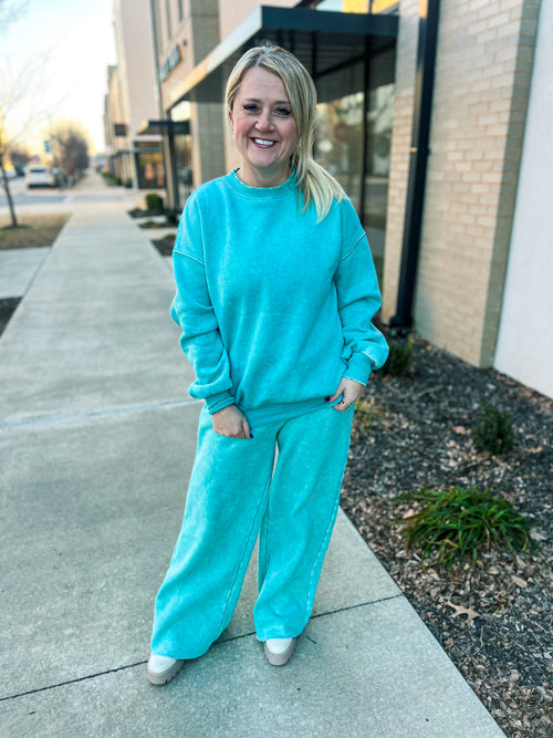 Turquoise Sweatshirt