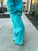 Turquoise Palazzo Sweatpants