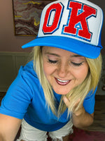 State Trucker Caps-Aqua Blue