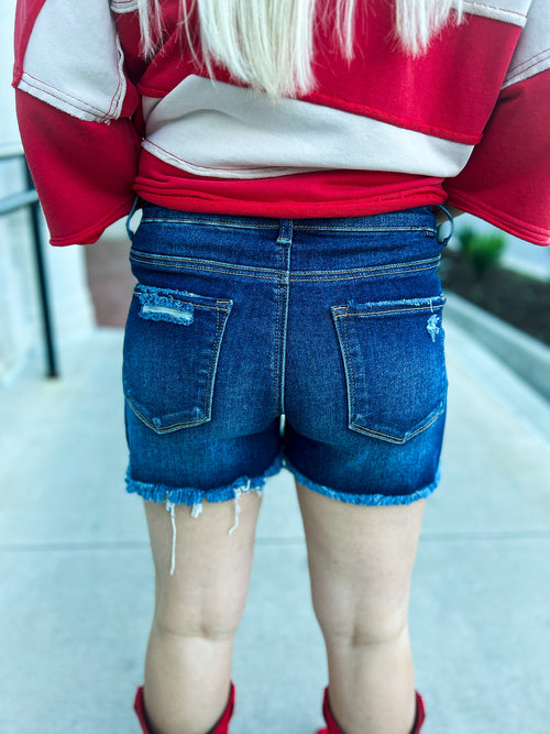 Risen Shorts Dark Wash
