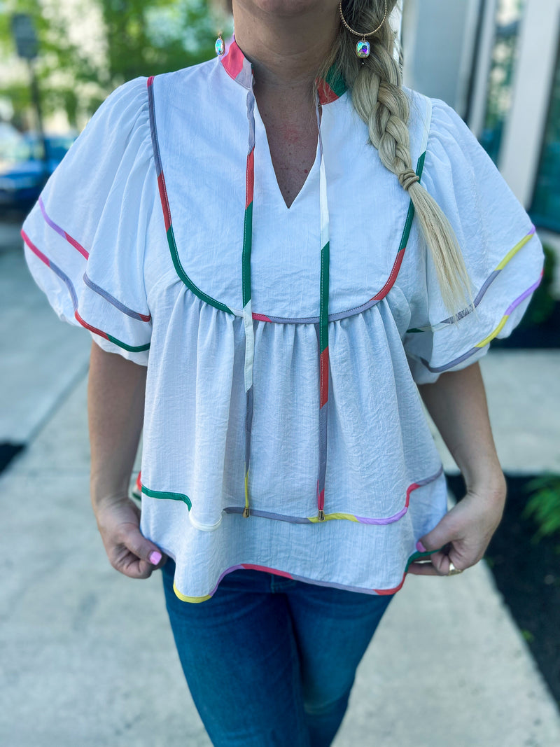 White Entro Multi Top