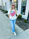 American Flag Creme Top