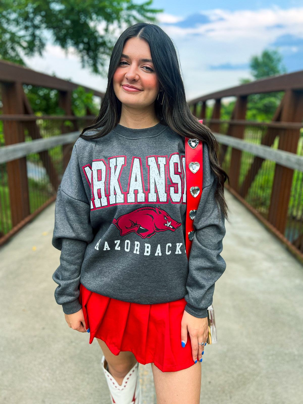 Arkansas Razorback Crewneck Pullover