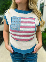 Sleeveless USA Sweater