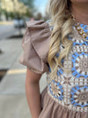 Latte Crochet Dress