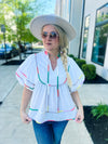 White Entro Multi Top