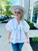 White Entro Multi Top