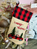 Christmas Truck Stocking