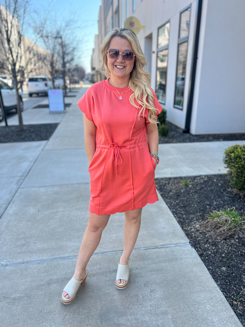 Salmon Umgee Dress