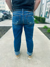 Judy Blue Mid Rise Cuffed Jeans