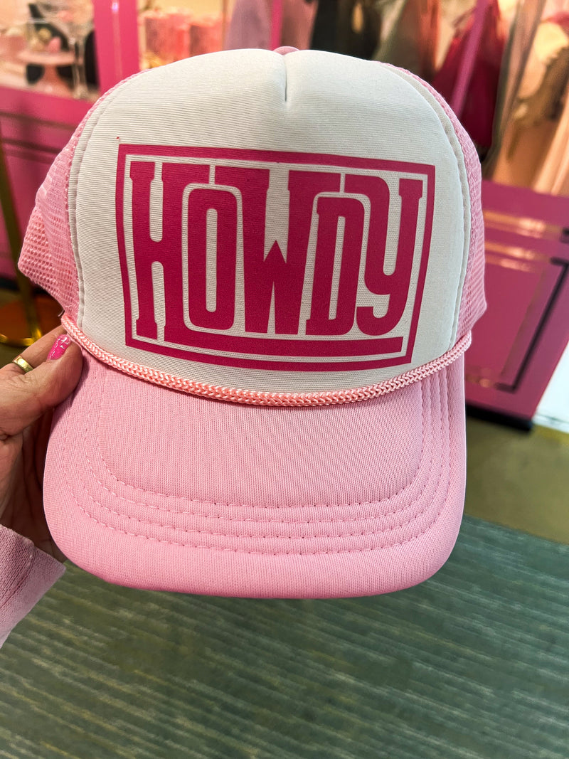 Pink Howdy Trucker Cap