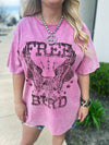 Pink Free Bird Tee