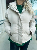 Creme Puffer Jacket