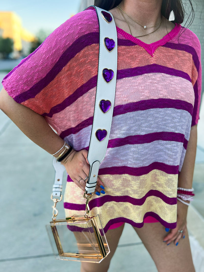 Heart Gameday Purse Strap