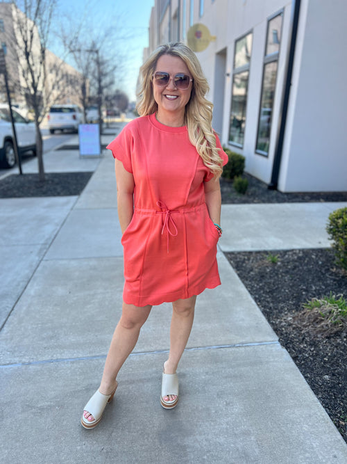 Salmon Umgee Dress