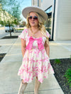 Creme Bow Dress-Davi & Dani