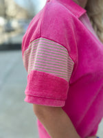 Pink French Terry Umgee Top