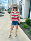 Red Leopard Sweater Vest