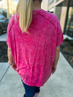 Washed Short Sleeve Top