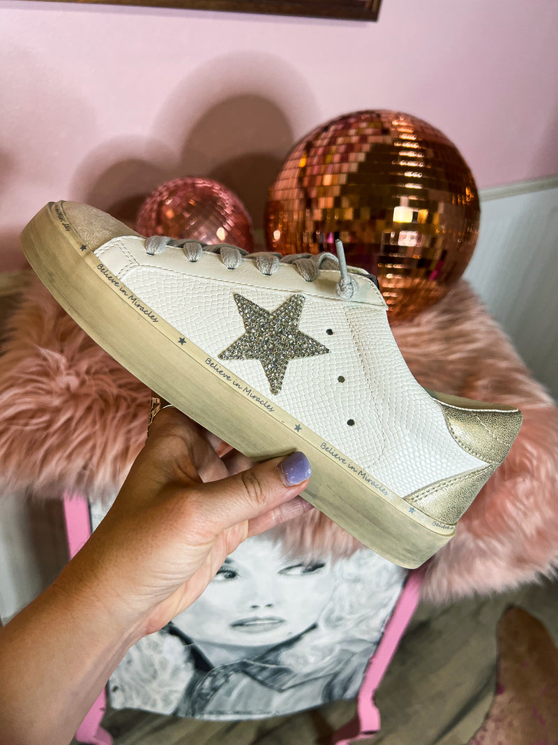 Star Rhinestone Sneakers
