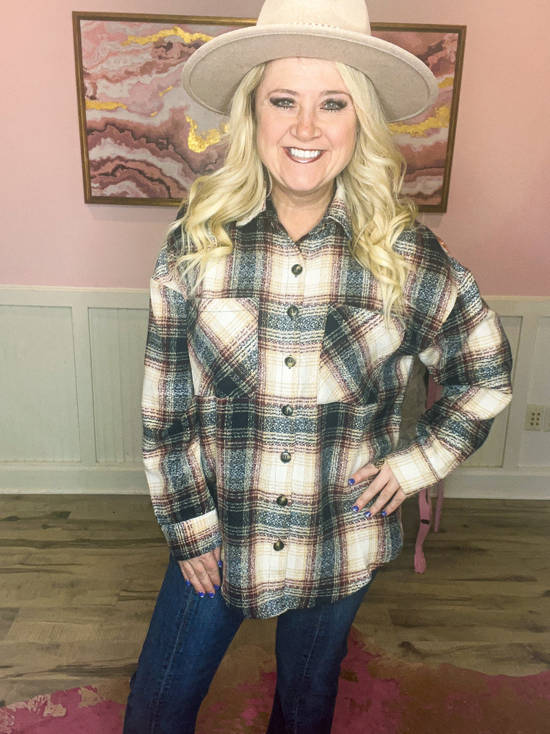 Navy Plaid Flannel