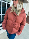 Rust Puffer Jacket