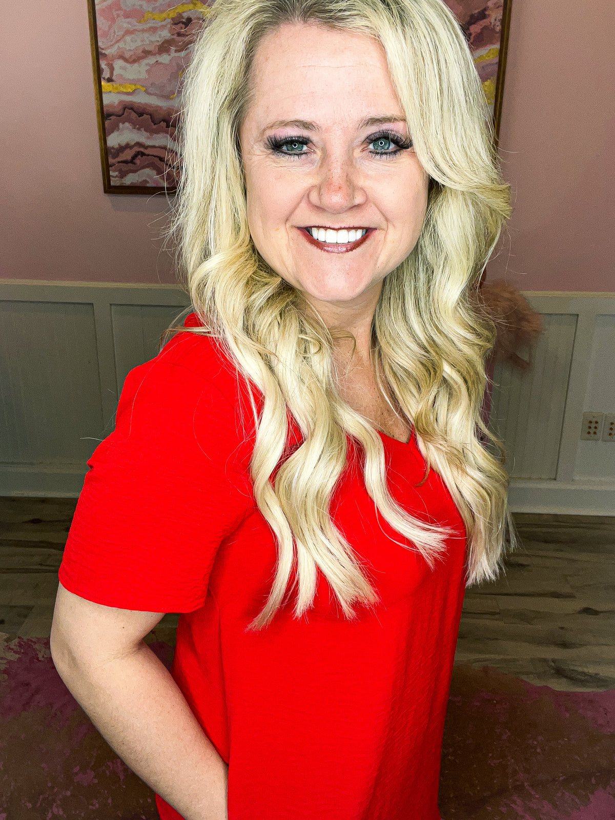 Red Pocket Dress