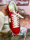 Red Sequin Sneakers