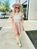Latte Crochet Dress