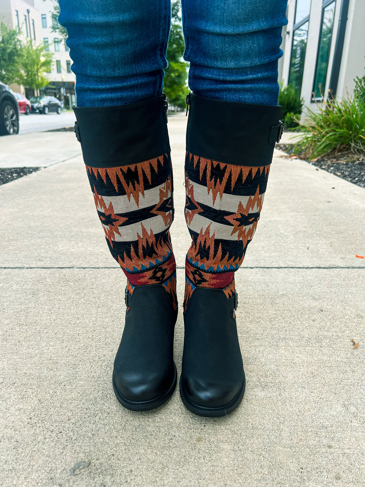 Aztec Buckle Boots