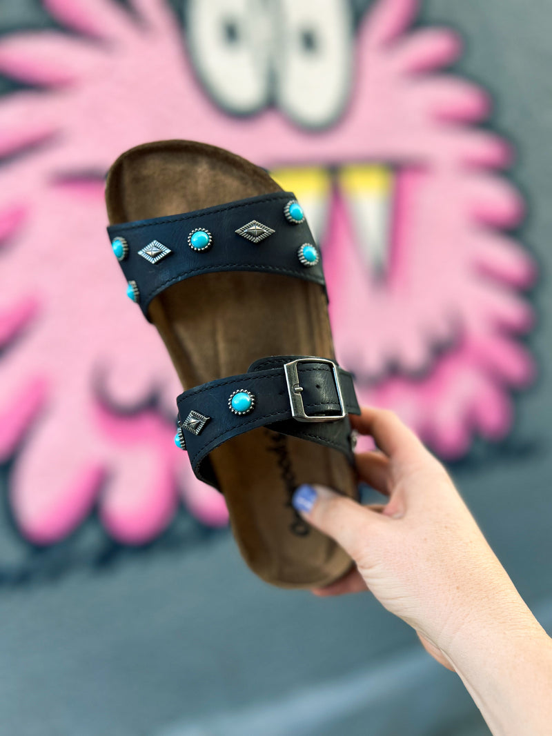 Black Southwest Sandals