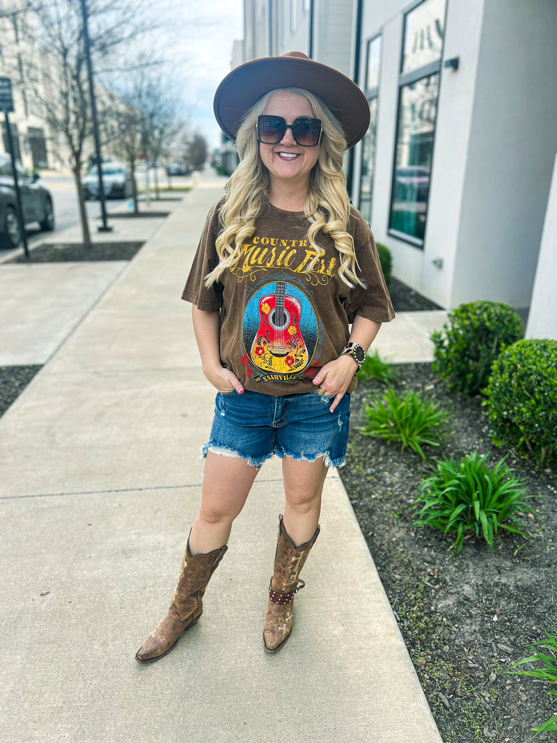 Country Music Mineral Wash Tee