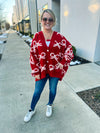 Red Bow Sweater Cardigan