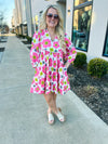 Pink Entro Babydoll Dress