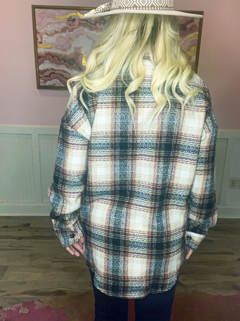 Navy Plaid Flannel